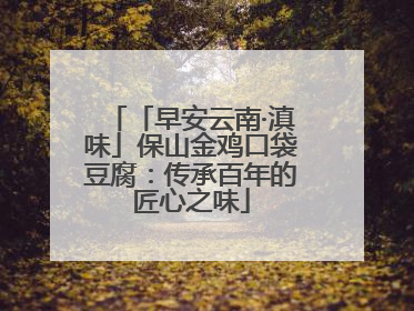 「早安云南·滇味」保山金鸡口袋豆腐：传承百年的匠心之味
