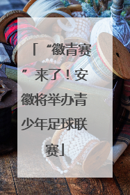 “徽青赛”来了！安徽将举办青少年足球联赛