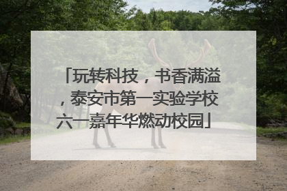 玩转科技，书香满溢，泰安市第一实验学校六一嘉年华燃动校园