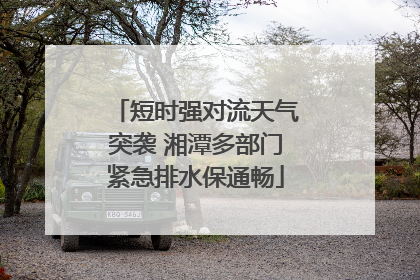 短时强对流天气突袭 湘潭多部门紧急排水保通畅