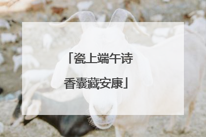 瓷上端午诗 香囊藏安康
