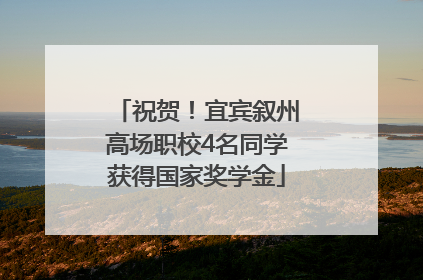 祝贺！宜宾叙州高场职校4名同学获得国家奖学金