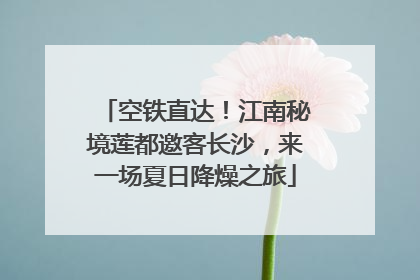 空铁直达！江南秘境莲都邀客长沙，来一场夏日降燥之旅