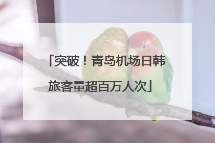 突破！青岛机场日韩旅客量超百万人次