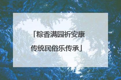 粽香满园祈安康 传统民俗乐传承