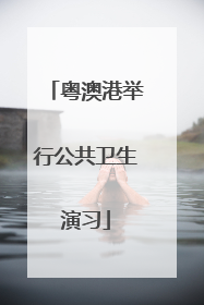 粤澳港举行公共卫生演习