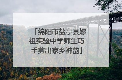绵阳市盐亭县嫘祖实验中学师生巧手剪出家乡神韵