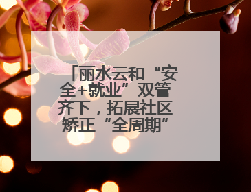丽水云和“安全+就业”双管齐下，拓展社区矫正“全周期”管理新路径