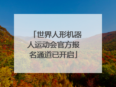世界人形机器人运动会官方报名通道已开启