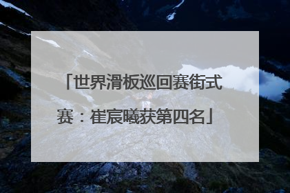 世界滑板巡回赛街式赛：崔宸曦获第四名