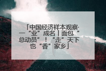 中国经济样本观察·一“业”成名丨面包“总动员”！“走”天下也“香”家乡