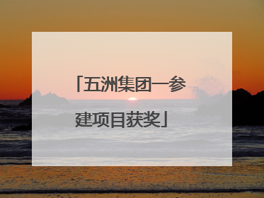 五洲集团一参建项目获奖