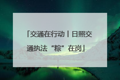 交通在行动丨日照交通执法“粽”在岗