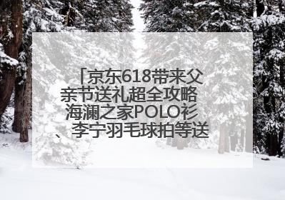 京东618带来父亲节送礼超全攻略 海澜之家POLO衫、李宁羽毛球拍等送到爸爸心坎上