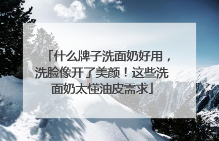 什么牌子洗面奶好用，洗脸像开了美颜！这些洗面奶太懂油皮需求