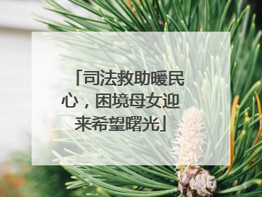 司法救助暖民心，困境母女迎来希望曙光