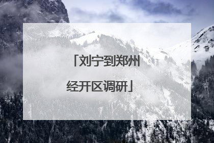 刘宁到郑州经开区调研