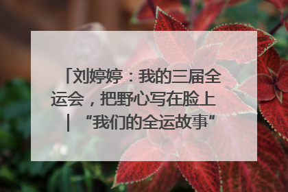 刘婷婷：我的三届全运会，把野心写在脸上｜“我们的全运故事”全民征文大赛
