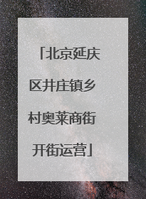 北京延庆区井庄镇乡村奥莱商街开街运营