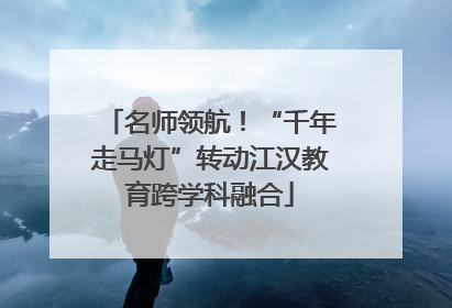 名师领航！“千年走马灯”转动江汉教育跨学科融合