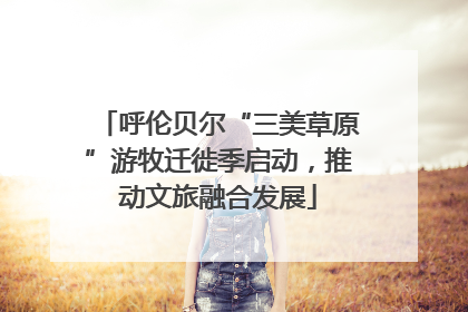 呼伦贝尔“三美草原”游牧迁徙季启动，推动文旅融合发展