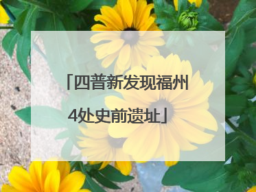 四普新发现福州4处史前遗址