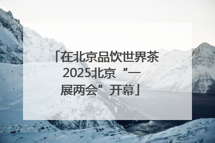 在北京品饮世界茶 2025北京“一展两会”开幕