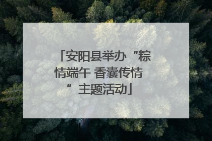安阳县举办“粽情端午 香囊传情”主题活动