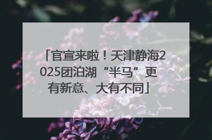 官宣来啦！天津静海2025团泊湖“半马”更有新意、大有不同