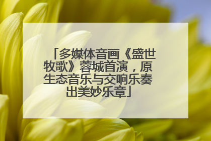 多媒体音画《盛世牧歌》蓉城首演，原生态音乐与交响乐奏出美妙乐章