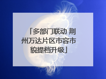 多部门联动 荆州万达片区市容市貌提档升级