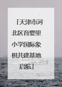 天津市河北区育婴里小学国际象棋共建基地启航