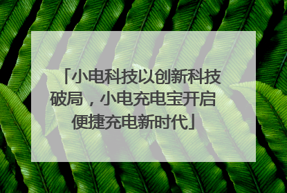 小电科技以创新科技破局，小电充电宝开启便捷充电新时代