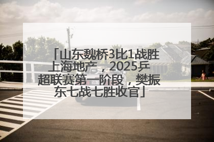 山东魏桥3比1战胜上海地产，2025乒超联赛第一阶段，樊振东七战七胜收官