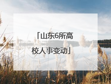 山东6所高校人事变动
