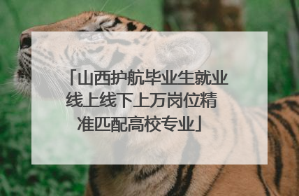 山西护航毕业生就业 线上线下上万岗位精准匹配高校专业