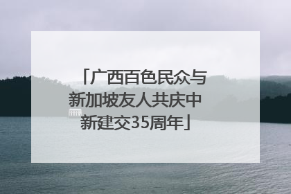 广西百色民众与新加坡友人共庆中新建交35周年
