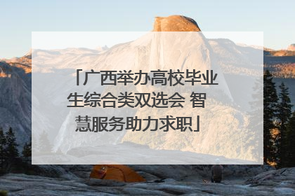 广西举办高校毕业生综合类双选会 智慧服务助力求职