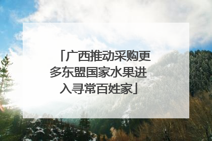 广西推动采购更多东盟国家水果进入寻常百姓家