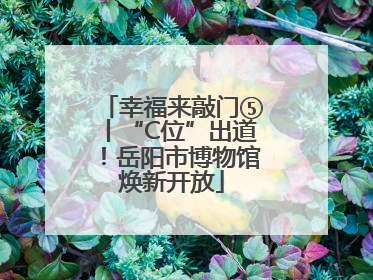 幸福来敲门⑤丨“C位”出道！岳阳市博物馆焕新开放