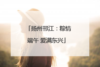 扬州邗江：粽情端午 爱满东兴