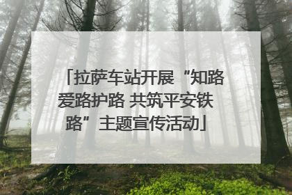 拉萨车站开展“知路爱路护路 共筑平安铁路”主题宣传活动