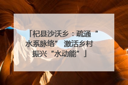 杞县沙沃乡：疏通“水系脉络” 激活乡村振兴“水动能”