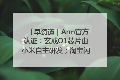 早资道｜Arm官方认证：玄戒O1芯片由小米自主研发；淘宝闪购联合饿了么日订单超4000万