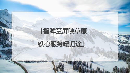 智眸慧屏映草原 铁心服务暖归途