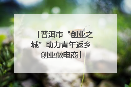 普洱市“创业之城”助力青年返乡创业做电商