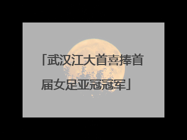 武汉江大首喜捧首届女足亚冠冠军