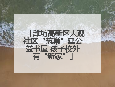 潍坊高新区大观社区“筑巢”建公益书屋 孩子校外有“新家”
