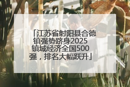 江苏省射阳县合德镇强势跻身2025镇域经济全国500强，排名大幅跃升