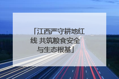 江西严守耕地红线 共筑粮食安全与生态根基